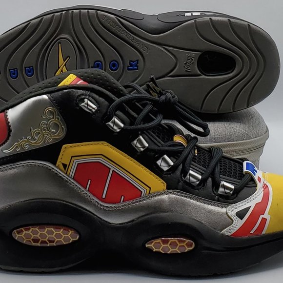 Reebok Question Mid x Power Rangers Megazord Shoes Men's Size 9.5 GY0590 NEW - Picture 3 of 10